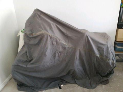 Motorcycle cover extra large grey colour with its own bag