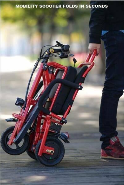 NEW MOBILITY SCOOTER PORTABLE FOLDING APPROVED FOR AIR CRAFT