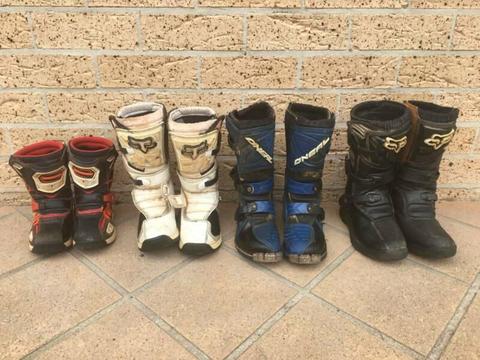 Youth Motocross Boots & Helmet