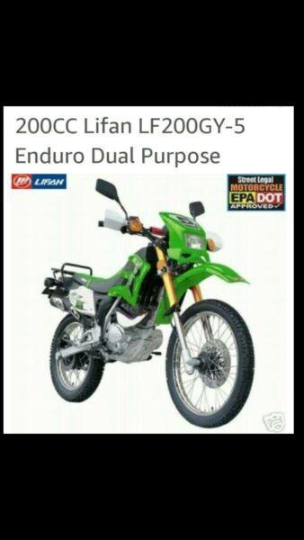 Lifan Road/Trail 200cc Enduro Motorbike