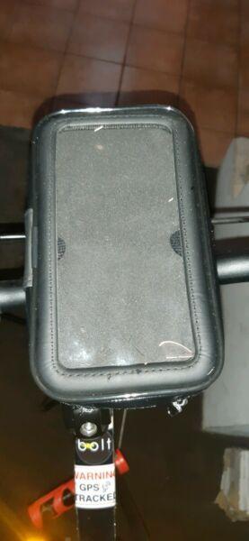 Waterproof phone holder and wirelock