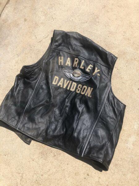 Harley Davidson limited edition 100 year vest also selling bike