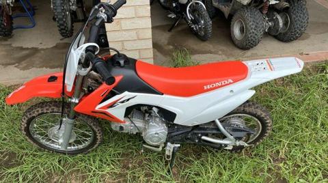 Honda CRF110F excellent condition very low hours Motorbike