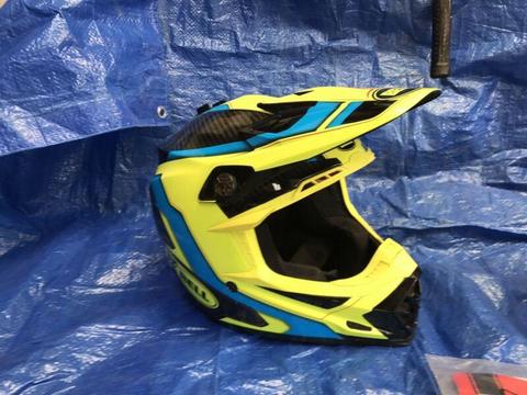 Bell Moto 9 flex helmet size medium M Fluro yellow / black