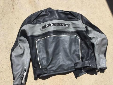 Alpinestars leather jacket Honda Yamaha Suzuki