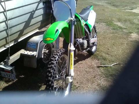 Kx 125 2003 new motor hasnt been run in new tyres chain & sprockets ti