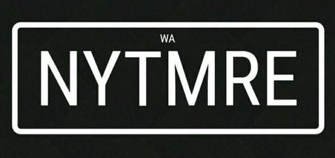 Number plate 'NYTMRE'