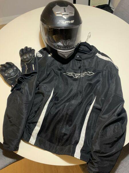 Motorcycle Gear (helmet, jacket, gloves)