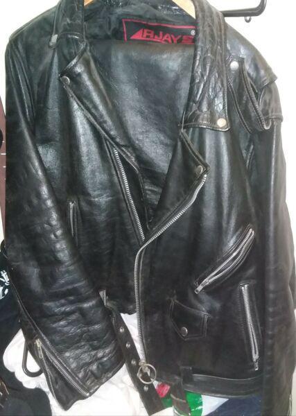 Genuine Leather Jacket and leather pants