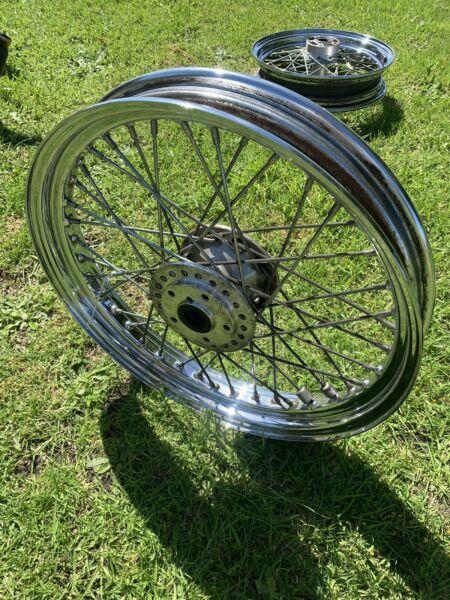 Harley Dyna rims front and rear