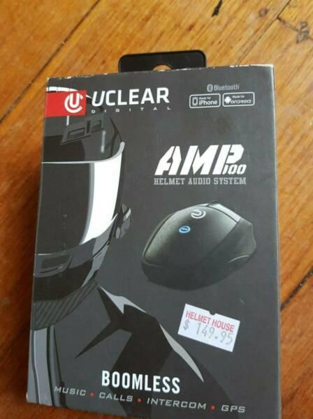 NEW UClear Amp 100 Single Pack Helmet Audio Bluetooth Intercom