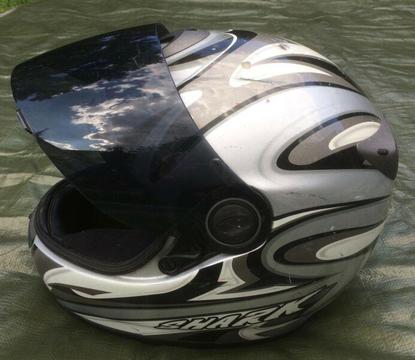 Shark Motor Cycle Helmet Size 58 M Clean