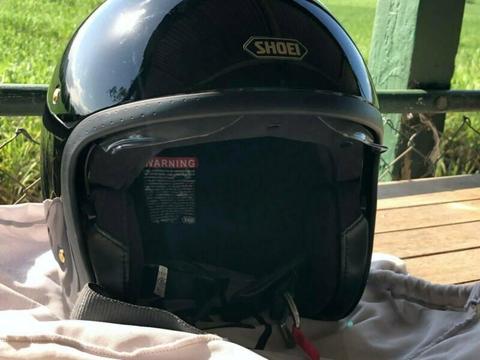 Motorbike helmet SHOEI J.O open face with visor retro-style black M
