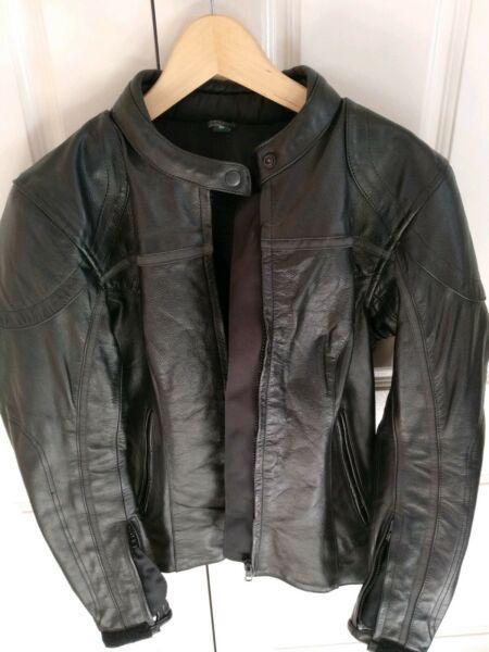 Leather motorcycle jacket - small - Torque