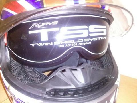 RJAYS SPARTAN TSS Motorcycle Helmet - Size: XS