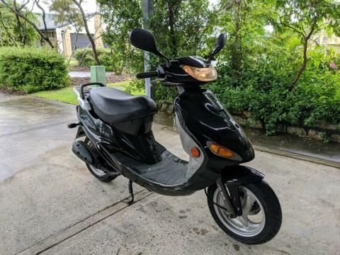 De-restricted 50cc moped
