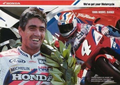 1995 Honda motorcycle range brochure