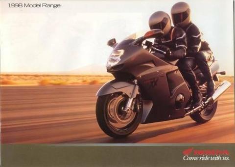 1998 Honda motorcycle range brochure