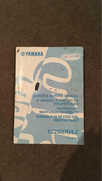 Yz 250 owners manual