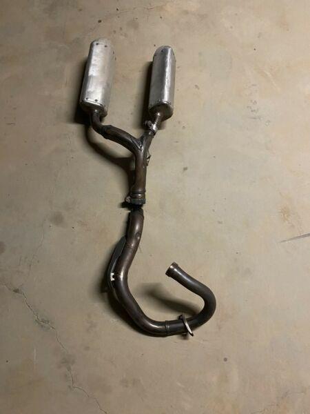 CRF 450 stock dual exhaust