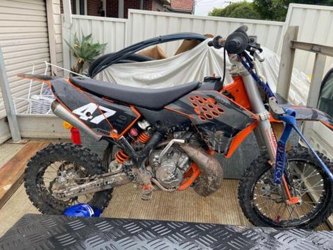 KTM 65sx motorcycle