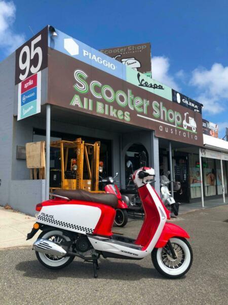 SCOOTARELLI REVIVAL - 50cc MOPED - ONLY $2190 RIDE AWAY!!!