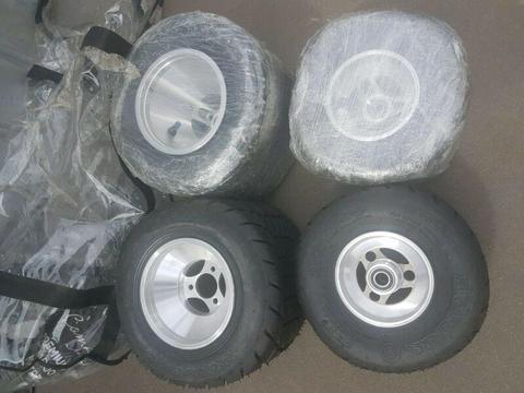New Edwards dirt GO KART racing wheels and new k21 BURRIS TYRES