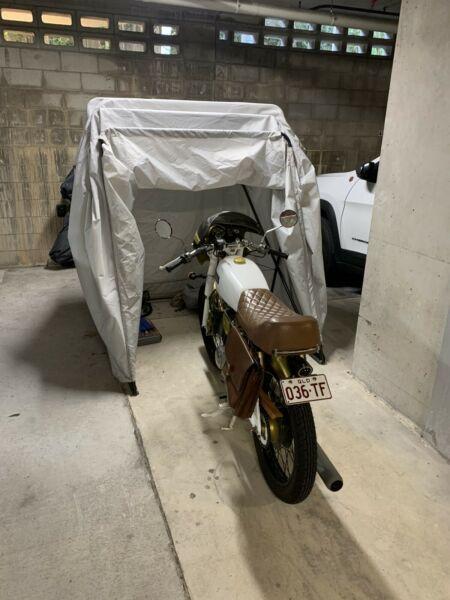 Motorcycle tent cover