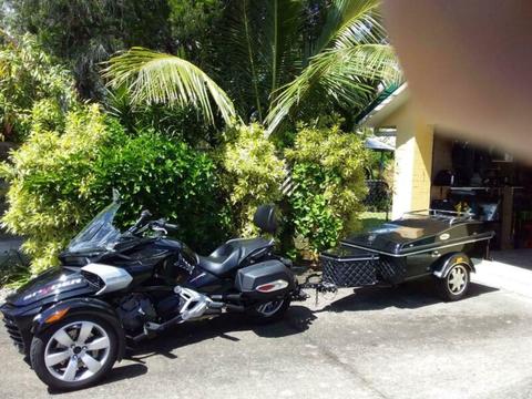 canam spyder and trailer for sale (2016) low mileage