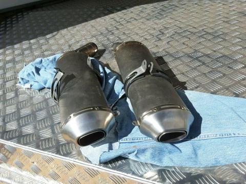 DUCATI 848 MUFFLERS NEAR NEW EXCELLENT CONDITION $200