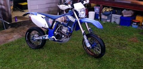 Wr 450 with super motard set up also have the dirt rims and tyres