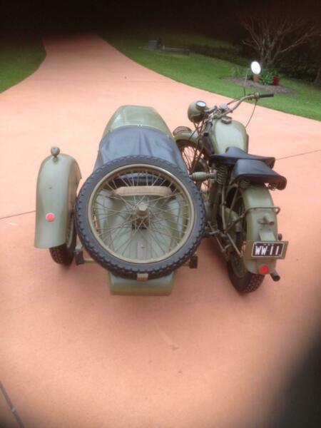 Vintage motor bike