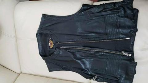 Genuine Harley Davidson leather vest