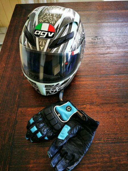 AGV Helmet and gloves