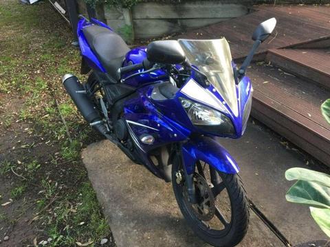 2012 R15 Yamaha motorbike. 12 months rego. Lams approved