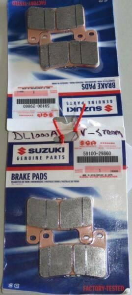 Suzuki V-Strom DL1000A brake pads and raising links