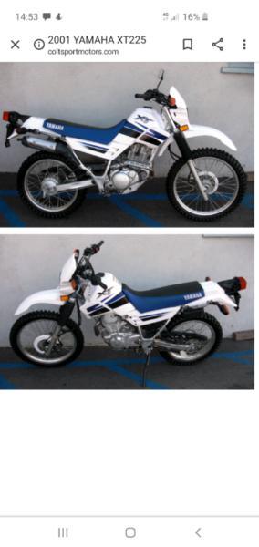 Wanted: Yamaha XT225 2001 wanted