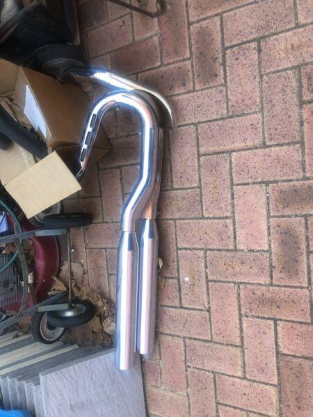 Fatbob factory exhaust