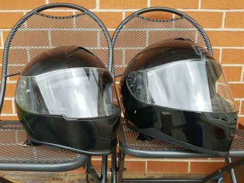 Rjays and CF Moto helmets, used