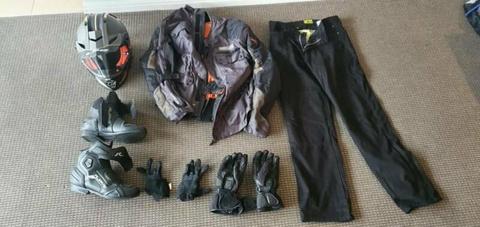 Motorcycle gear full set